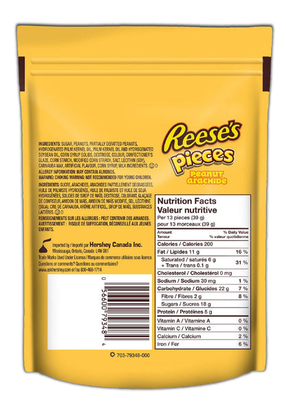 Reese's Pieces Chocolate Candy filled with Peanuts 200g/7.05oz (Shipped from Canada)