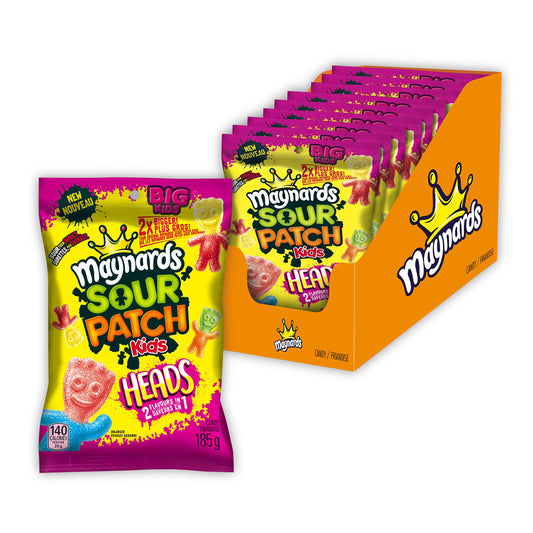 Maynards Sour Patch Kids Big Heads 185g/6.5oz (Shipped from Canada)