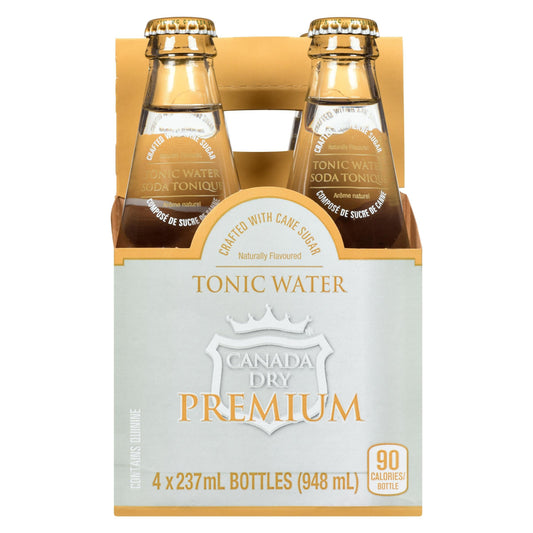 Canada Dry Craft Premium Tonic Glass Bottles 237ml/8 fl. oz (Shipped from Canada)