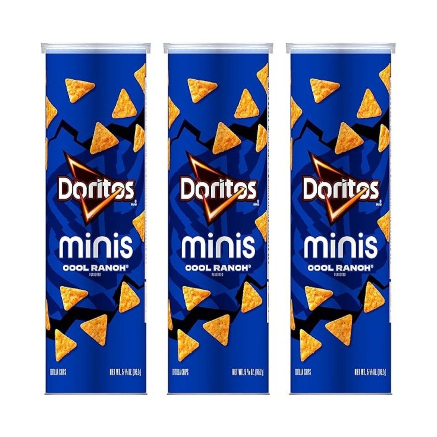 Doritos Minis, Cool Ranch Flavored Snack Chips, Mini Canister, 5.125 oz (Shipped from Canada)