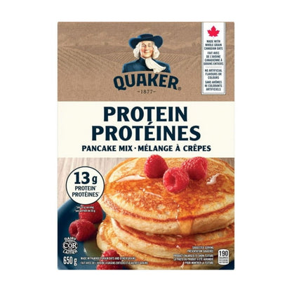 Quaker Protein Pancake Mix, 650g/22.9 oz (Shipped from Canada)