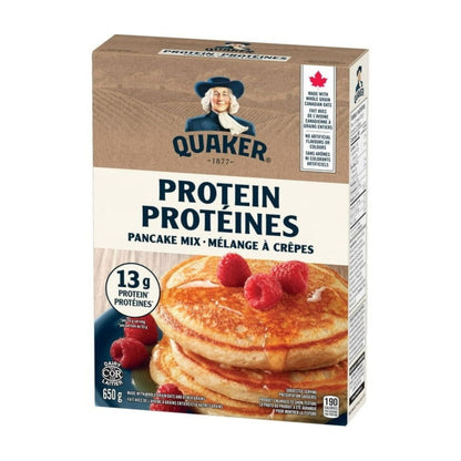 Quaker Protein Pancake Mix, 650g/22.9 oz (Shipped from Canada)