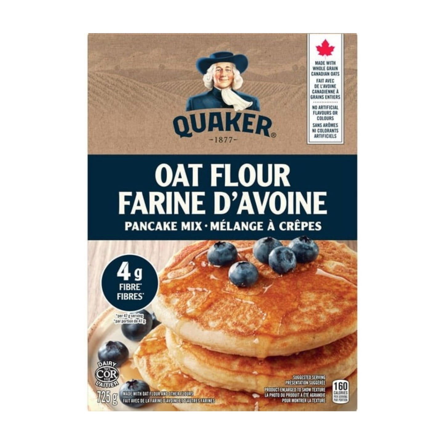 Quaker Oat Flour Pancake Mix, No Trans Fat, 725g/25.6 oz (Shipped from Canada)