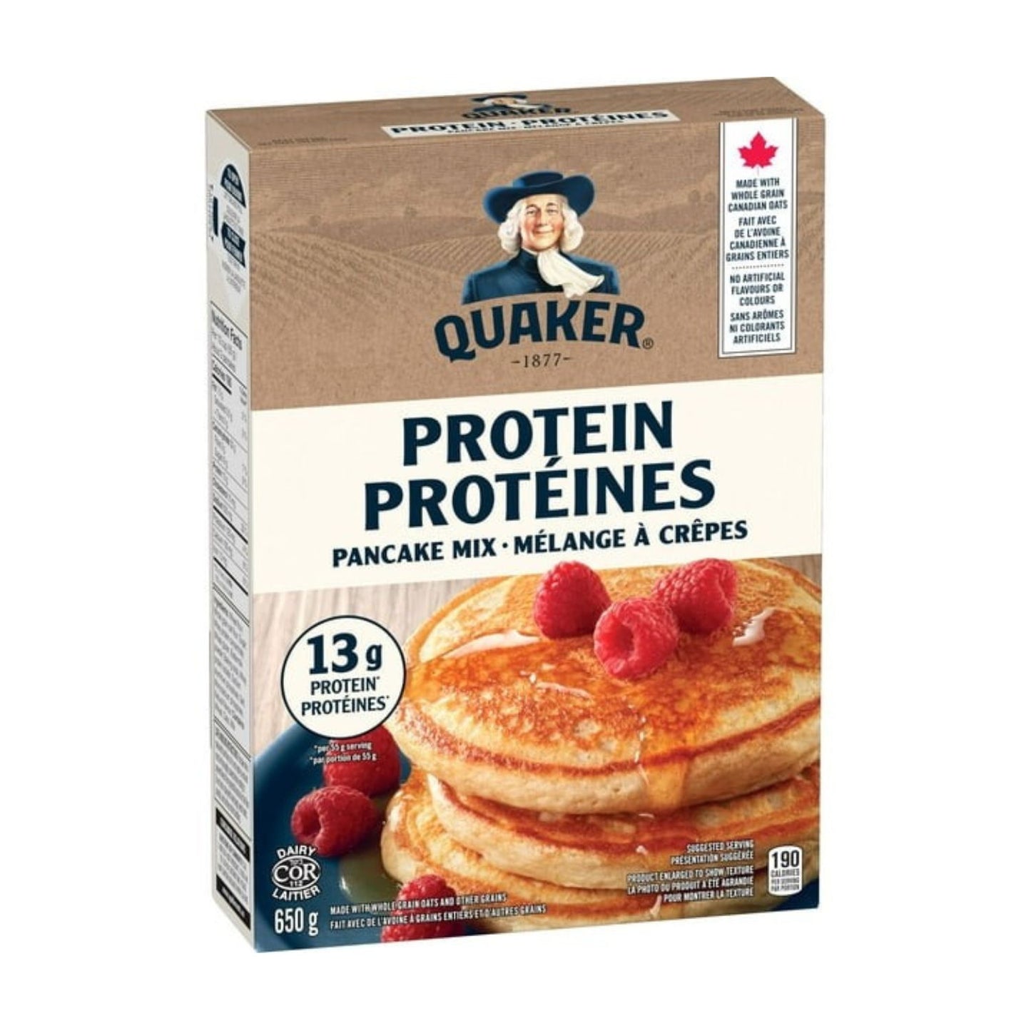 Quaker Protein Pancake Mix, 650g/22.9 oz (Shipped from Canada)