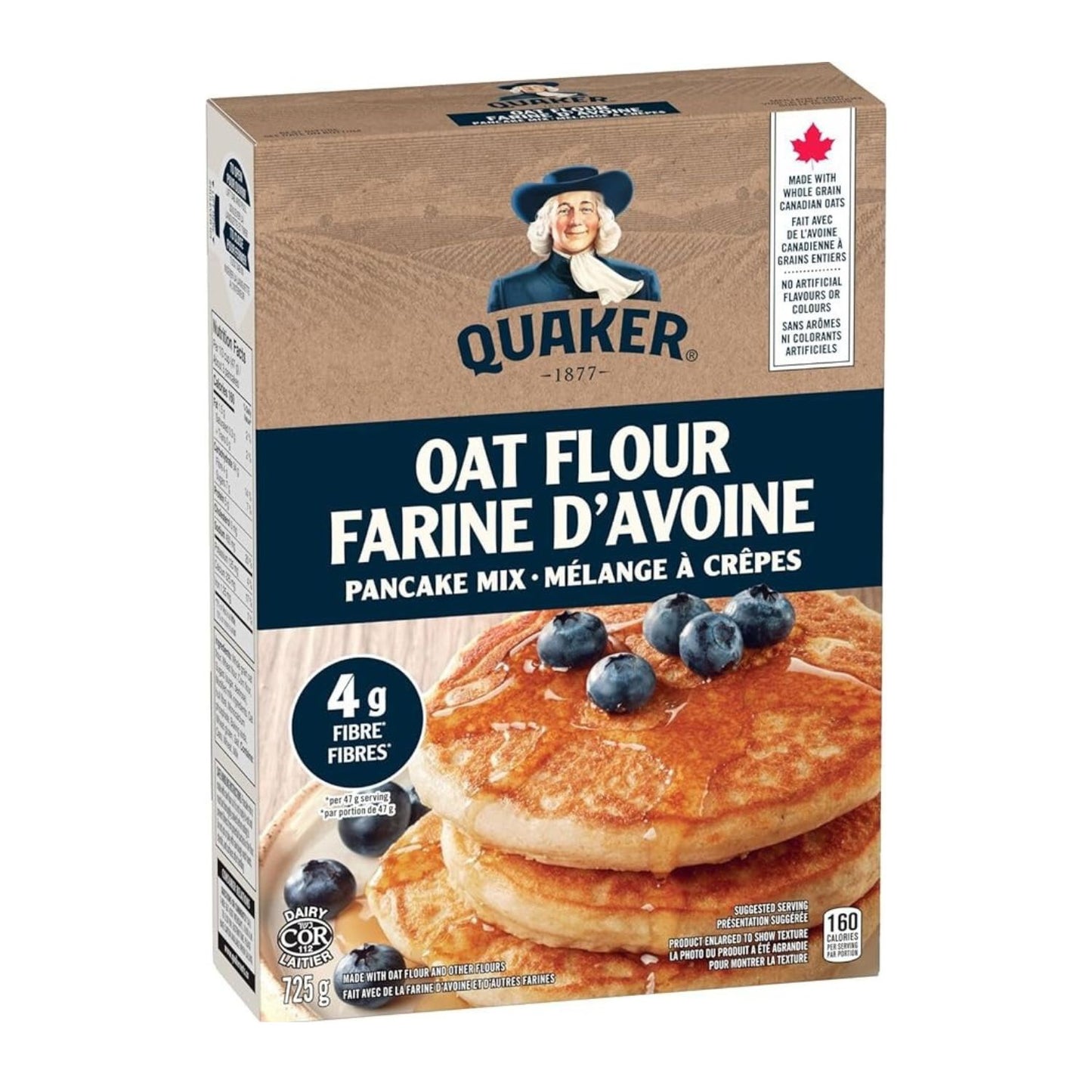 Quaker Oat Flour Pancake Mix, No Trans Fat, 725g/25.6 oz (Shipped from Canada)