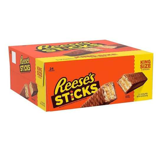 REESES Sticks, Milk Chocolate, Peanut Butter & Crispy Wafers, 24 x 85g/3 oz (Includes Ice Pack) Shipped from Canada
