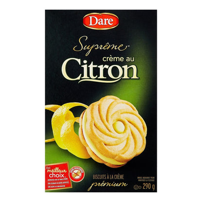 Dare Ultimate Lemon Creme Sandwich Cookies 290g/10.2oz (Shipped from Canada)