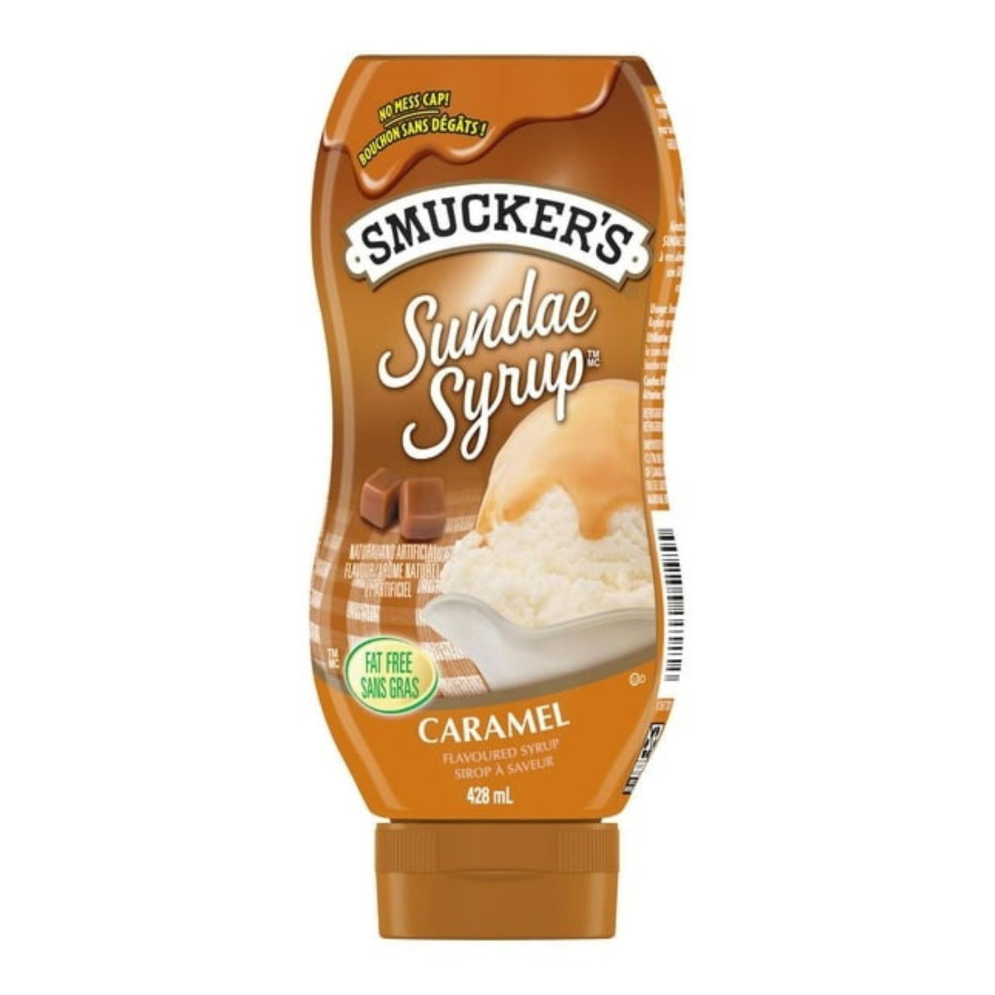 Smuckers Sundae Syrup Caramel Flavoured Syrup, Fat Free, 428 mL/14.5 fl. oz (Shipped from Canada)