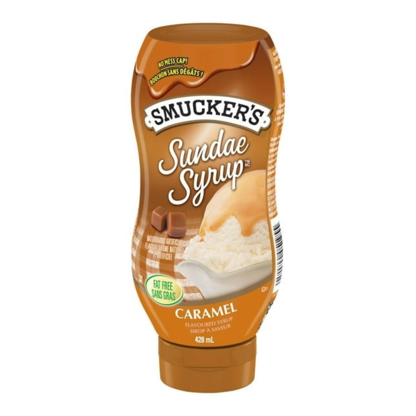 Smuckers Sundae Syrup Caramel Flavoured Syrup, Fat Free, 428 mL/14.5 fl. oz (Shipped from Canada)