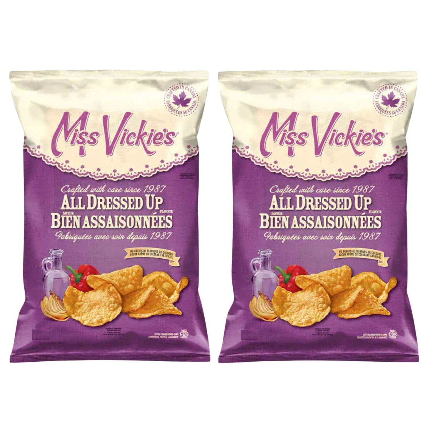 Miss Vickies All Dressed Kettle Cooked Potato Chips, 200g/7oz (Shipped from Canada)