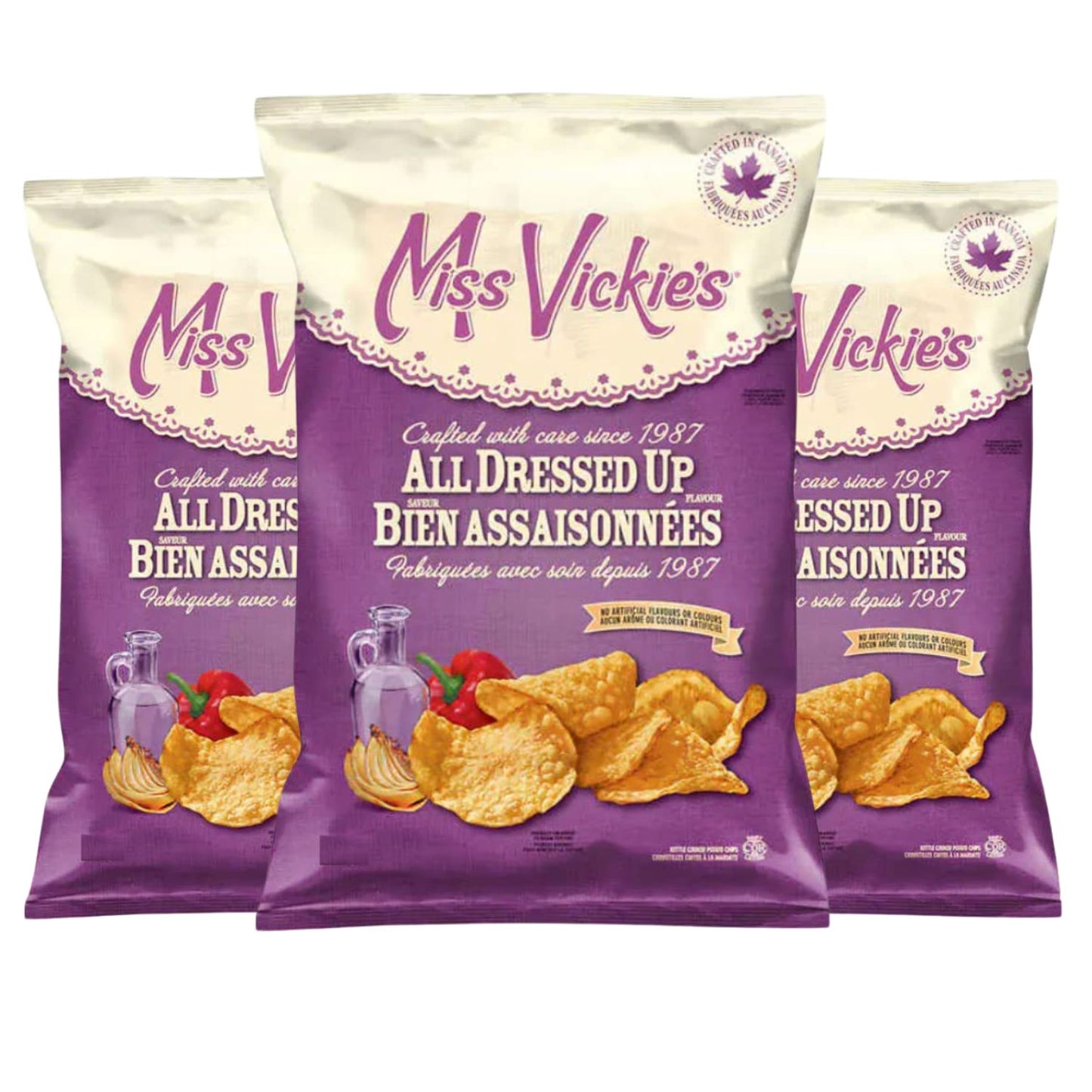 Miss Vickies All Dressed Kettle Cooked Potato Chips, 200g/7oz (Shipped from Canada)