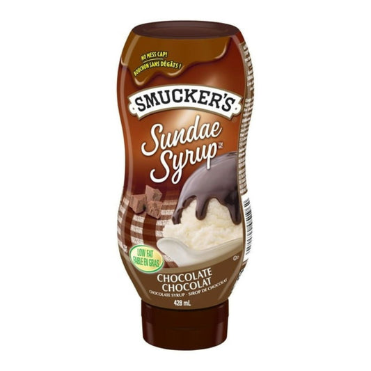 Smuckers Sundae Syrup Chocolate Flavoured Syrup, 428 mL/14.5 fl. oz (Shipped from Canada)