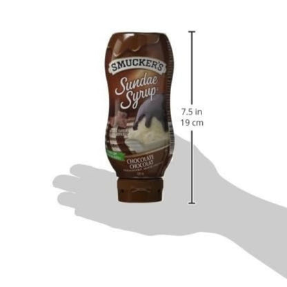 Smuckers Sundae Syrup Chocolate Flavoured Syrup, 428 mL/14.5 fl. oz (Shipped from Canada)