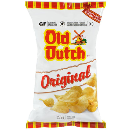 Old Dutch Original Potato Chips, 235g/8.3oz (Shipped from Canada)