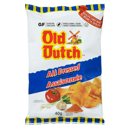 Old Dutch All Dressed Potato Chips, 40g/1.4oz (Shipped from Canada)