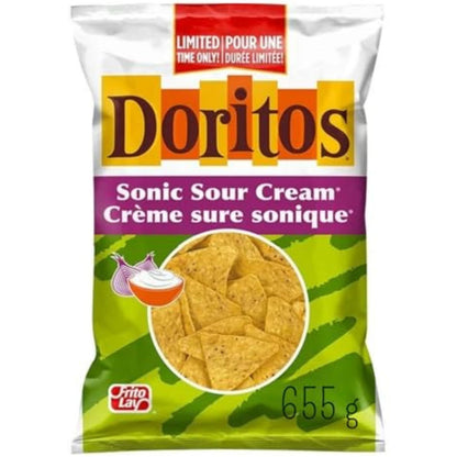 Doritos Sonic Sour Cream Flavoured Tortilla Chips 655g/1.4 lbs (Shipped from Canada)