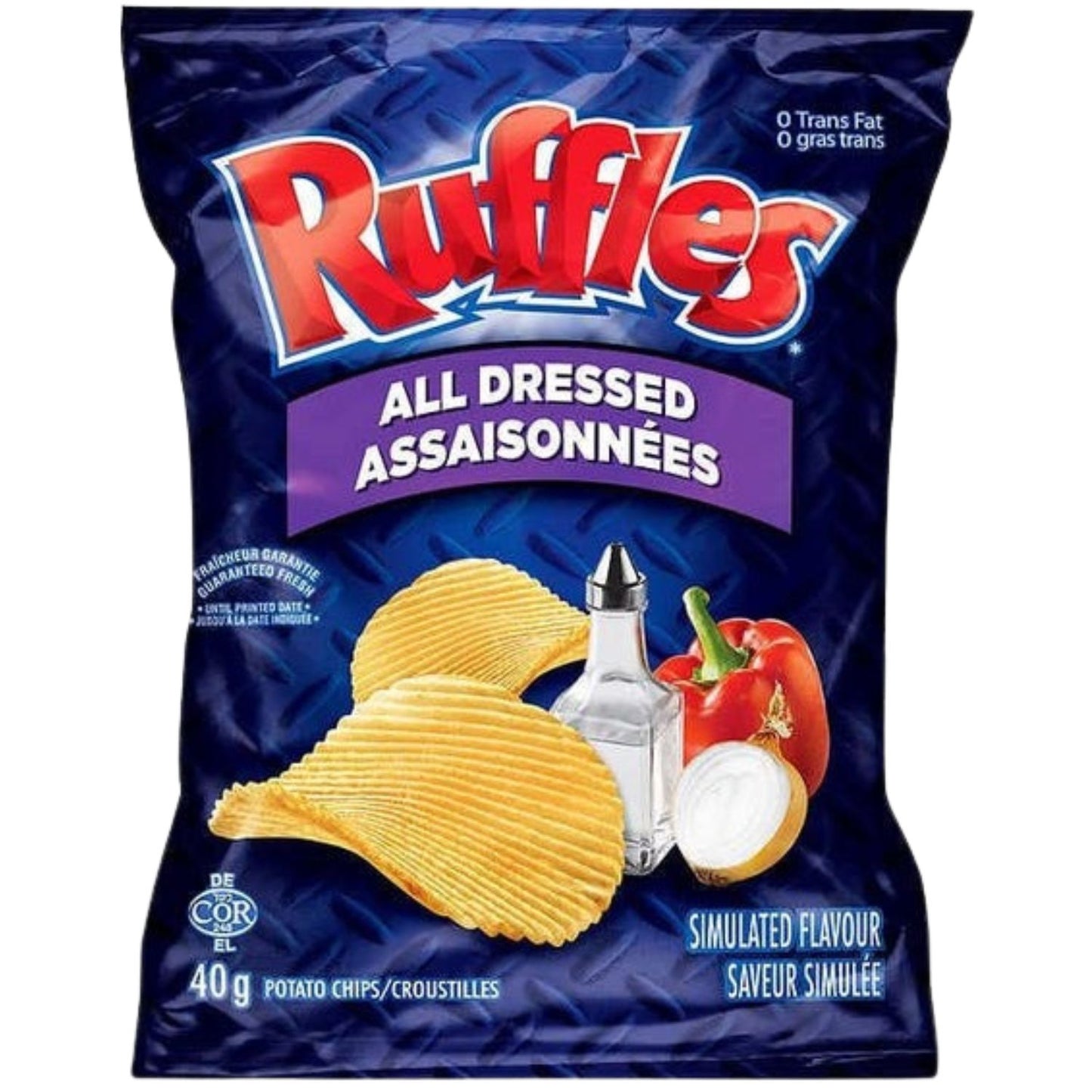 Ruffles All Dressed Chips Snack Bag, 40g/1.4oz (Shipped from Canada)