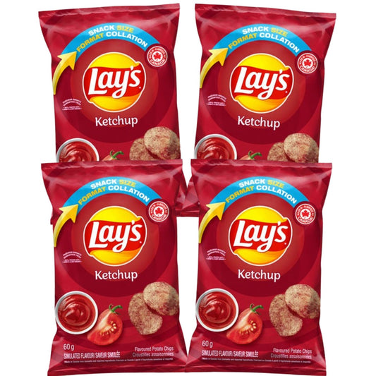 Lay's Ketchup Flavoured Potato Chips, 60g/2.1 oz (Shipped from Canada)