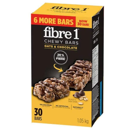 Fibre 1 Chewy Bars Oats & Chocolate 1kg/35.2oz (Shipped from Canada)