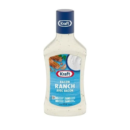 Kraft Ranch with Bacon Salad Dressing, 475ml/16.1 fl. oz (Shipped from Canada)