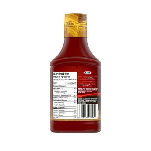 Kraft BBQ Sauce, Chicken & Rib, 455mL/15.4 oz (Shipped from Canada)