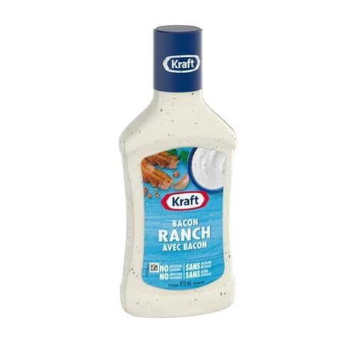 Kraft Ranch with Bacon Salad Dressing, 475ml/16.1 fl. oz (Shipped from Canada)