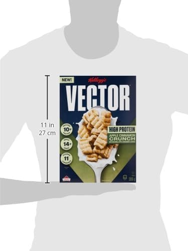 Vector New Apple Cinnamon Crunch Cereal, 306g/10.8 oz (Shipped from Canada)