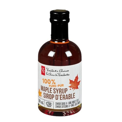 PRESIDENT'S CHOICE 100% Pure Maple Syrup 200ml/6.76oz (Shipped from Canada)