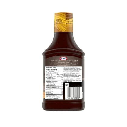 Kraft BBQ Sauce, Hickory, Kraft BBQ Sauce Hickory, 455mL/15.4 fl. oz (Shipped from Canada)