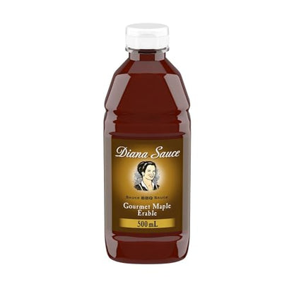 Diana Gourmet BBQ Sauce Maple, Pure Quebec Maple syrup, 500ml/16.9 fl. oz (Shipped from Canada)