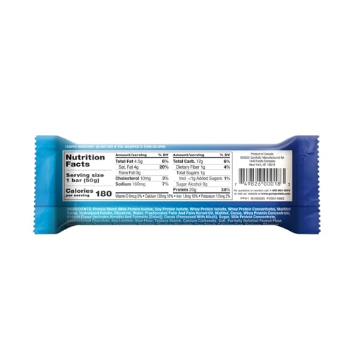 Pure Protein New Galactic Brownie, 20g Protein, Gluten Free, 6 Bars x 50g/1.76 oz (Shipped from Canada)