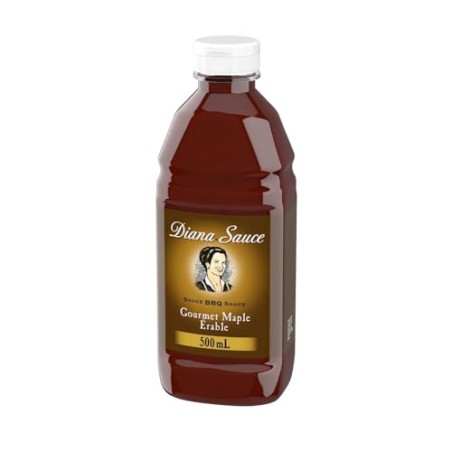 Diana Gourmet BBQ Sauce Maple, Pure Quebec Maple syrup, 500ml/16.9 fl. oz (Shipped from Canada)