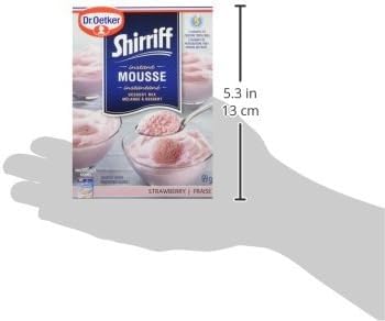 DR OETKER Shirriff Mousse Mix, Strawberry Mousse Dessert, Light and Fluffy, Prepared in Minutes, 69g/2.4 oz (Shipped from Canada)