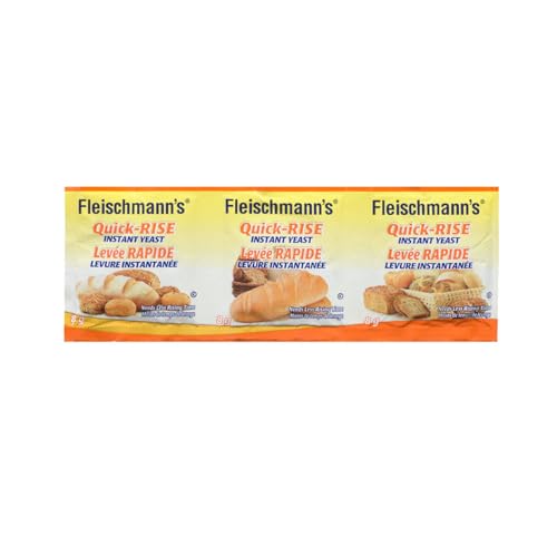 Fleischmann’s Quik-Rise Instant Yeast, One Rest and Rise, 3 sachets x 8g, 24g/0.8 oz (Shipped from Canada)