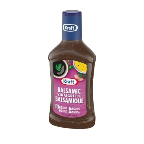 Krafts Balsamic Vinaigrette Dressing with Mustard, Herbs and Spices, 475ml/16.1 fl. oz (Shipped from Canada)