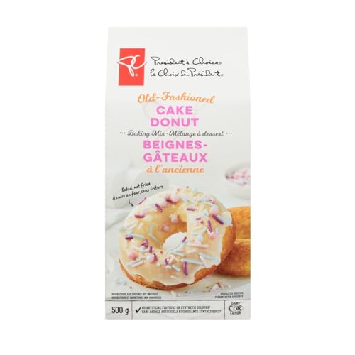 President's Choice Old-Fashioned Cake Donut Baking Mix, 500g/17.6 oz (Shipped from Canada)