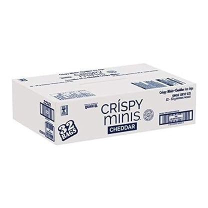 Quaker Crispy Minis Cheddar Brown Rice Chips, 33g/1.2 oz (Shipped from Canada)