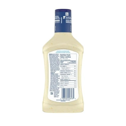 Three Cheese Ranch Dressing, Kraft, Creamy Bold Flavor, No Artificial Ingredients, 475ml/16.1 fl. oz (Shipped from Canada)