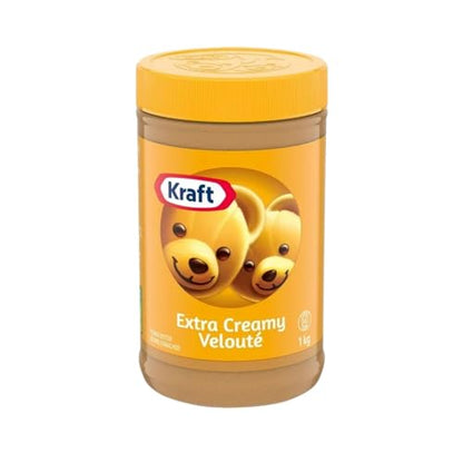 Kraft Extra Creamy Peanut Butter, 1kg/35.3oz (Shipped from Canada)