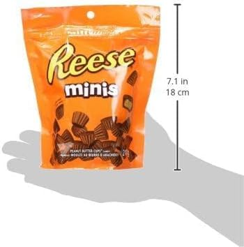 Reese Minis Peanut Butter Cups Candy, 210g/7.4 oz (Shipped from Canada)