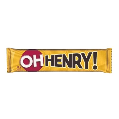 Oh Henry! Chocolate Candy Bars, 24 x 58g/2 oz. (Shipped from Canada)