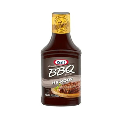 Kraft BBQ Sauce, Hickory, Kraft BBQ Sauce Hickory, 455mL/15.4 fl. oz (Shipped from Canada)