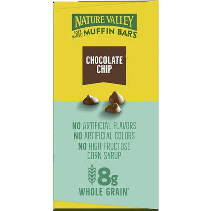 Nature Valley Soft-Baked Muffin Bars, Chocolate Chip, Snack Bars, 10 Bars, 175g/6.2 oz (Shipped from Canada)