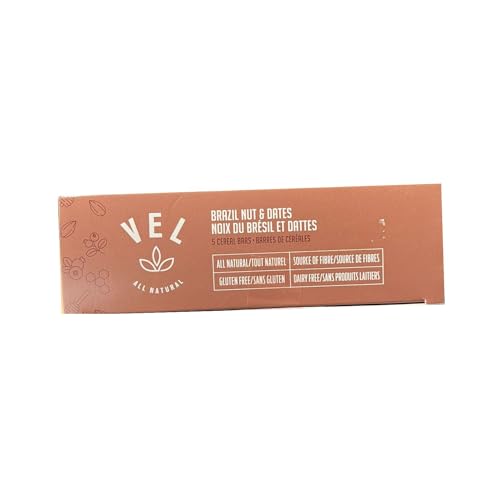 Vel Granola Bars Brazil Nut & Dates - All Natural, 200g/7oz (Shipped from Canada)