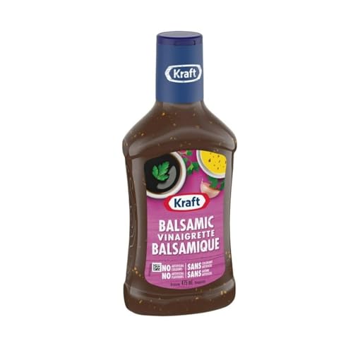 Krafts Balsamic Vinaigrette Dressing with Mustard, Herbs and Spices, 475ml/16.1 fl. oz (Shipped from Canada)