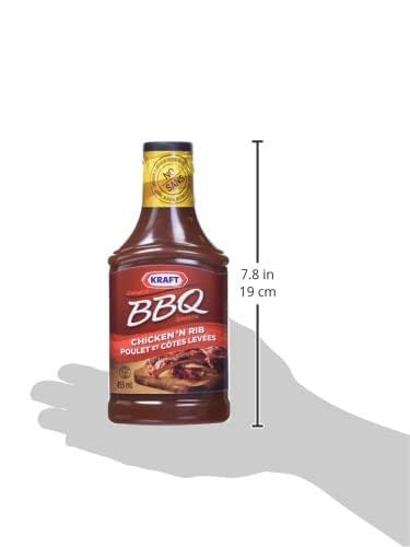 Kraft BBQ Sauce, Chicken & Rib, 455mL/15.4 oz (Shipped from Canada)