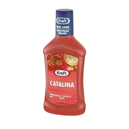 Catalina Salad Dressing, Kraft, Creamy Tangy Flavor, Tomato Puree Base, 475ml/16.1 fl. oz (Shipped from Canada)