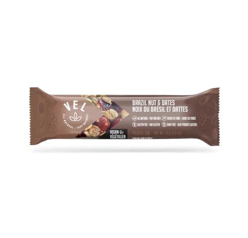 Vel Granola Bars Brazil Nut & Dates - All Natural, 200g/7oz (Shipped from Canada)