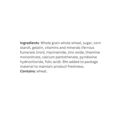 Great Value Frosted Shredded Wheat Cereal Ingredients