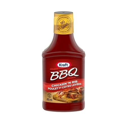 Kraft BBQ Sauce, Chicken & Rib, 455mL/15.4 oz (Shipped from Canada)